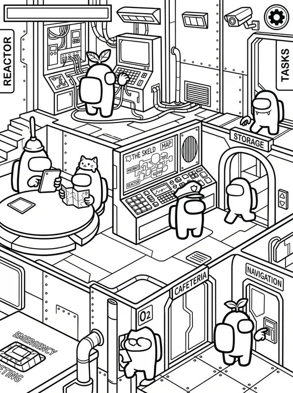 Among Us Coloring Page | Free Printable PDF
