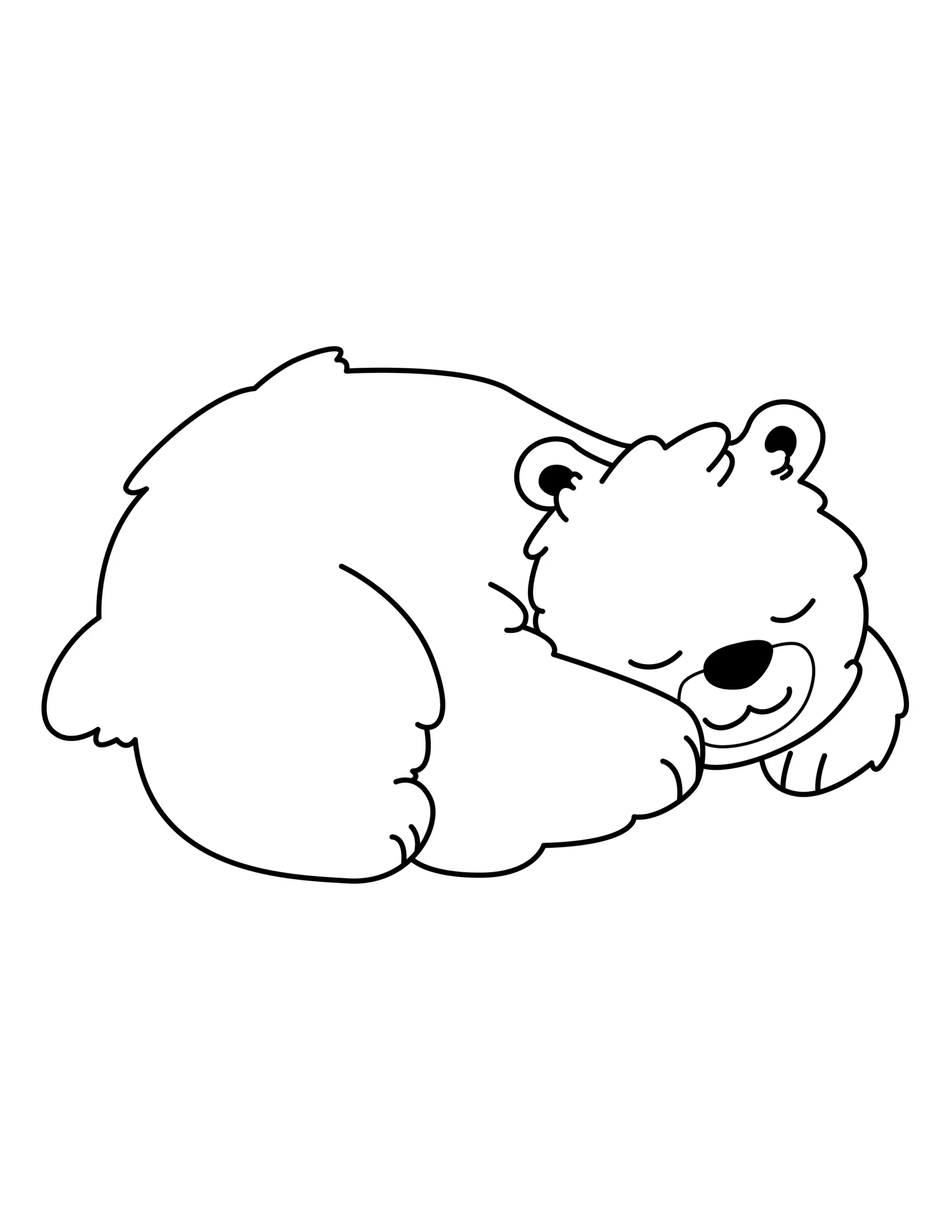 Bear Coloring Page | Free Printable PDF