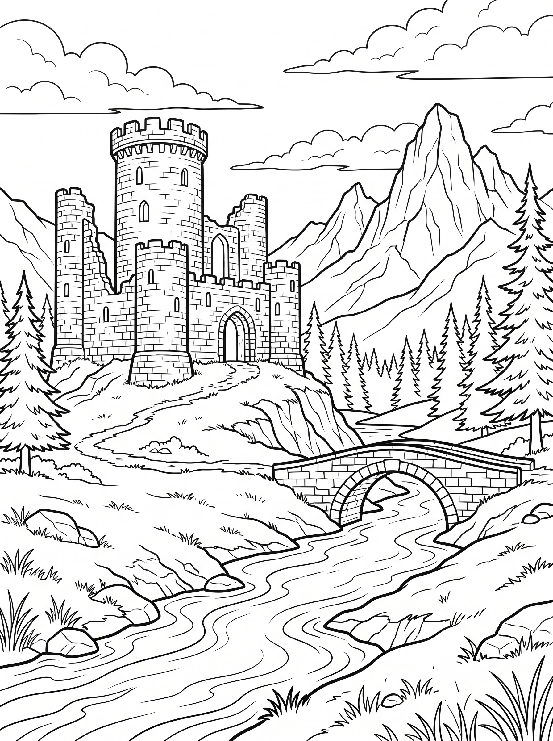 castle ruin landscape