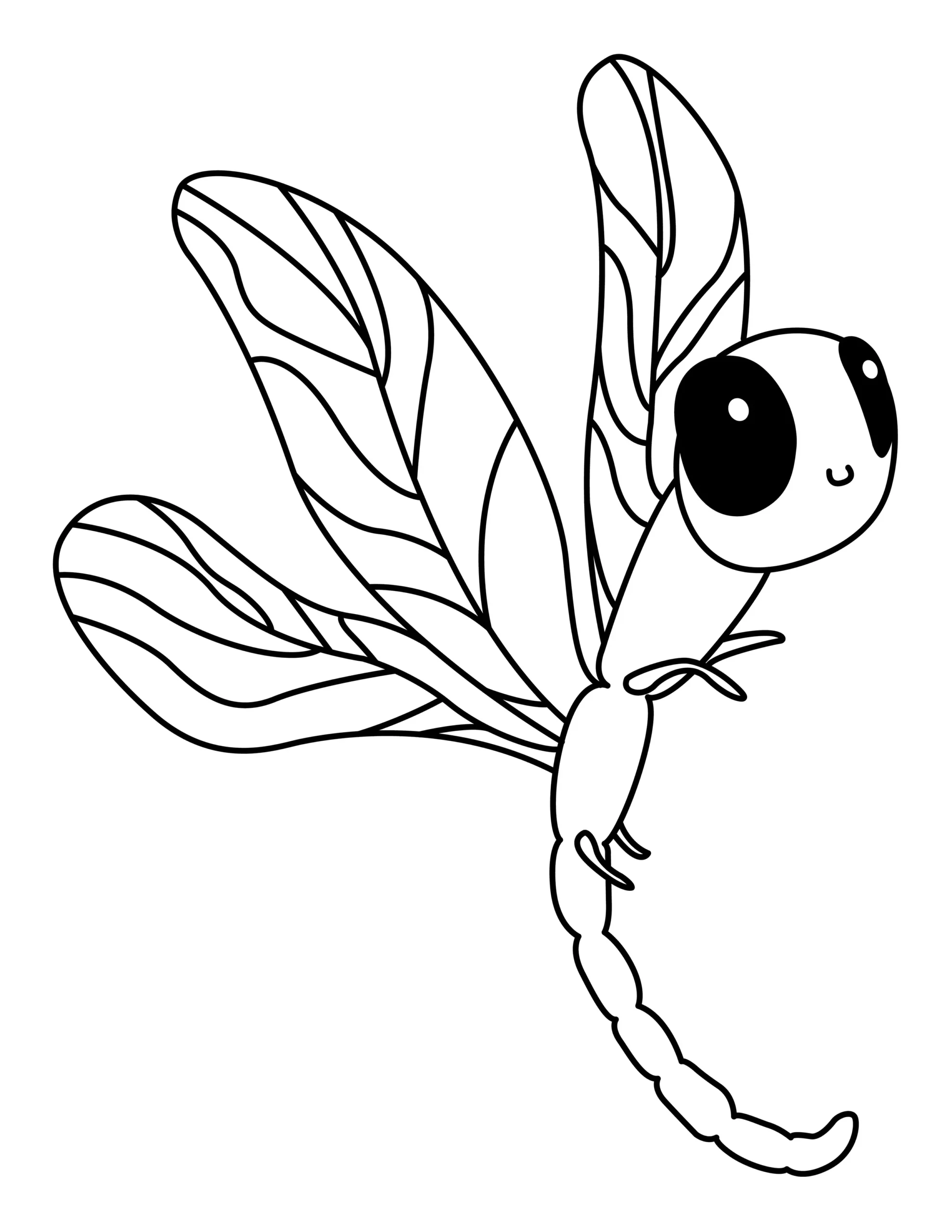Dragonfly Coloring Page | Free Printable PDF