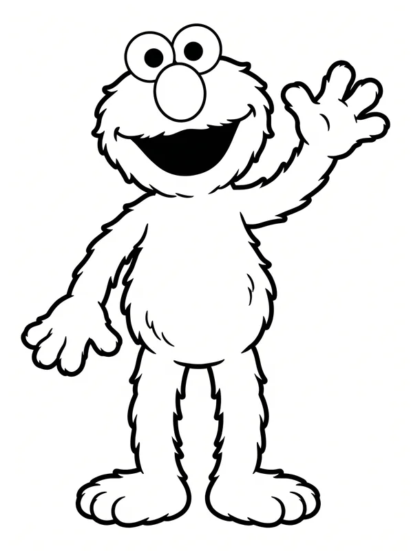 Elmo Coloring Page | Free Printable PDF