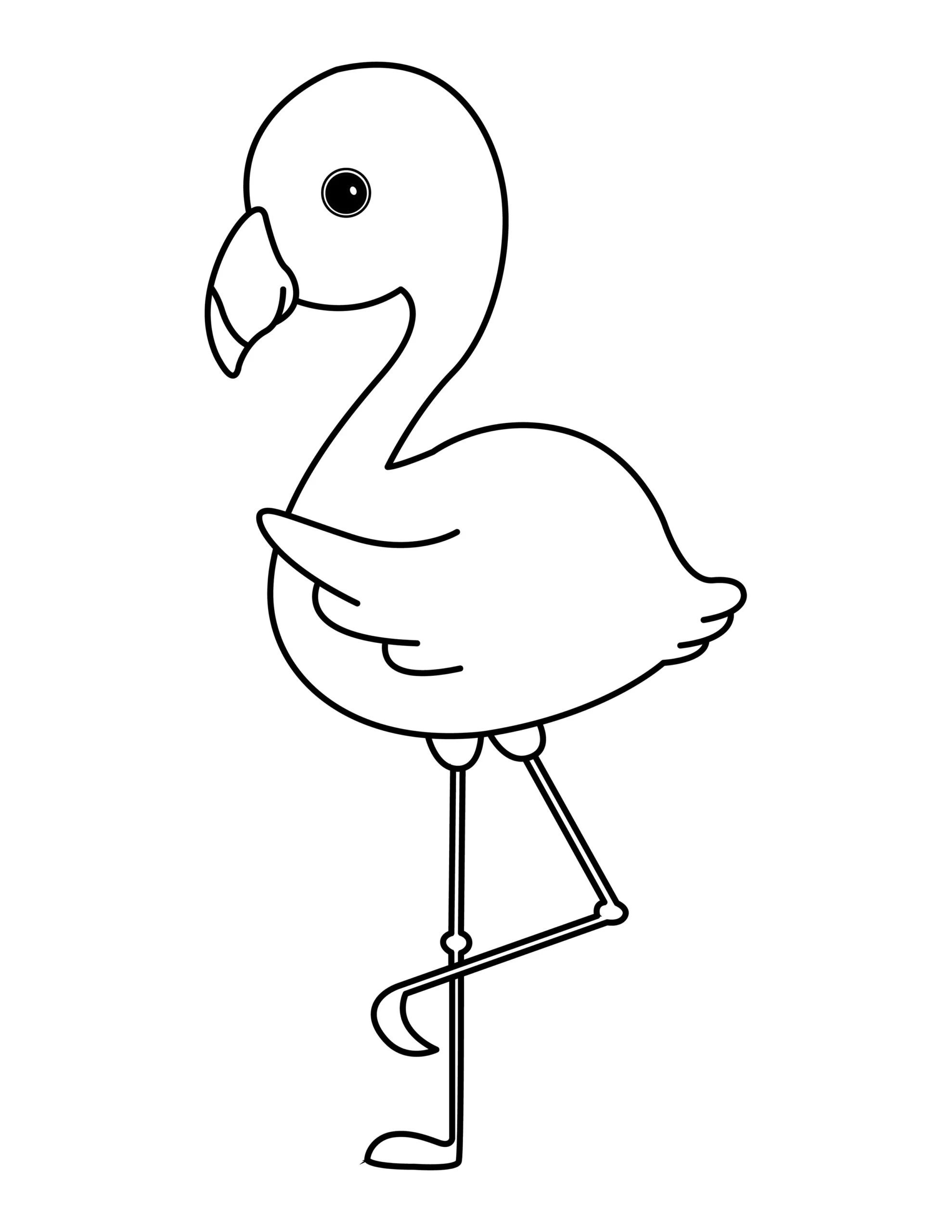 Flamingo Coloring Page | Free Printable PDF