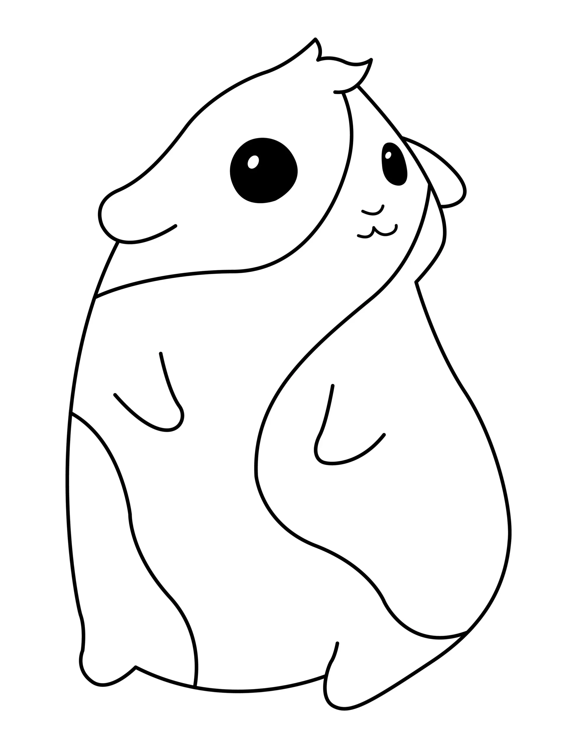 Guinea Pig Coloring Page | Free Printable PDF