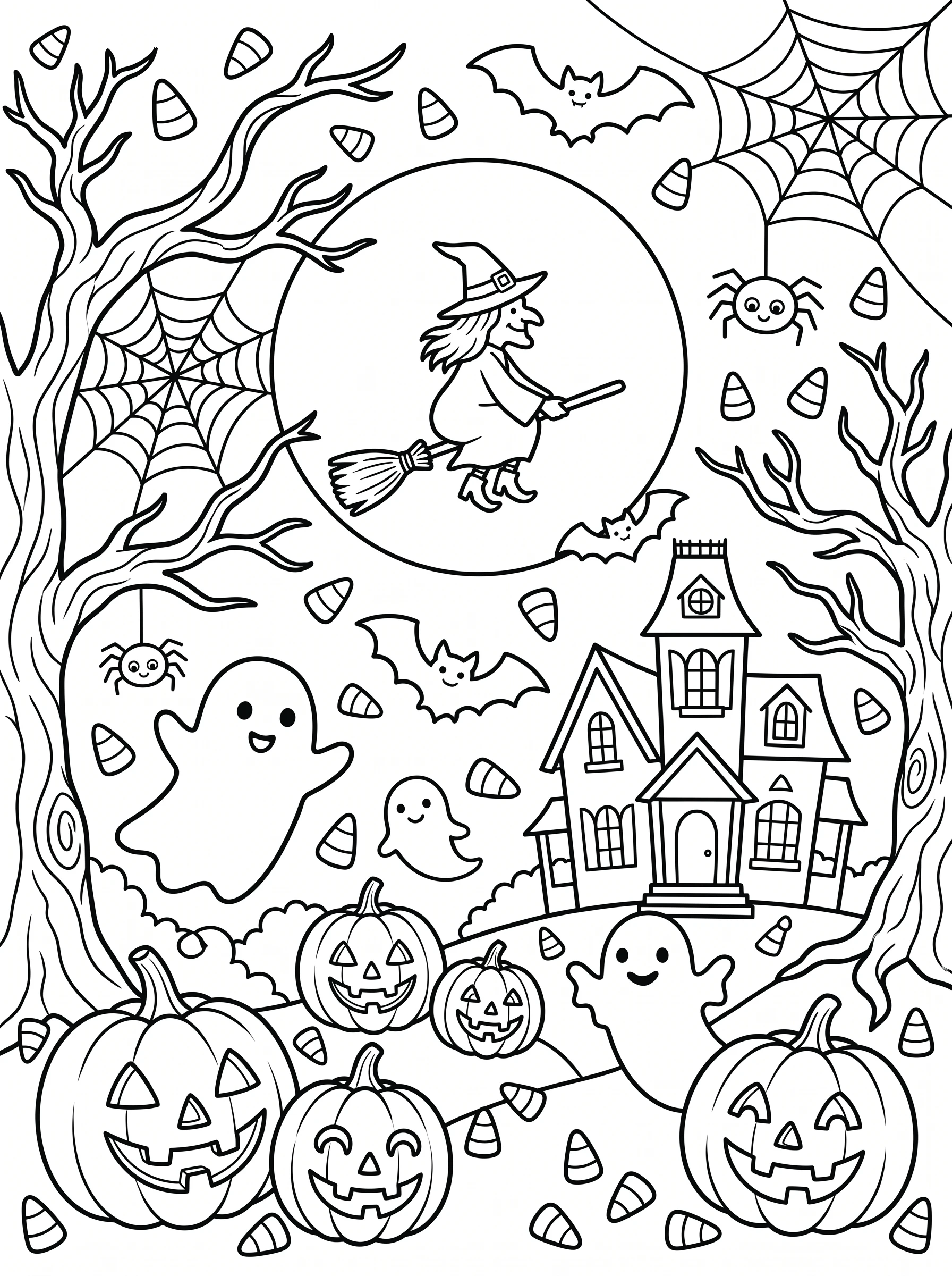 Halloween Coloring Page For