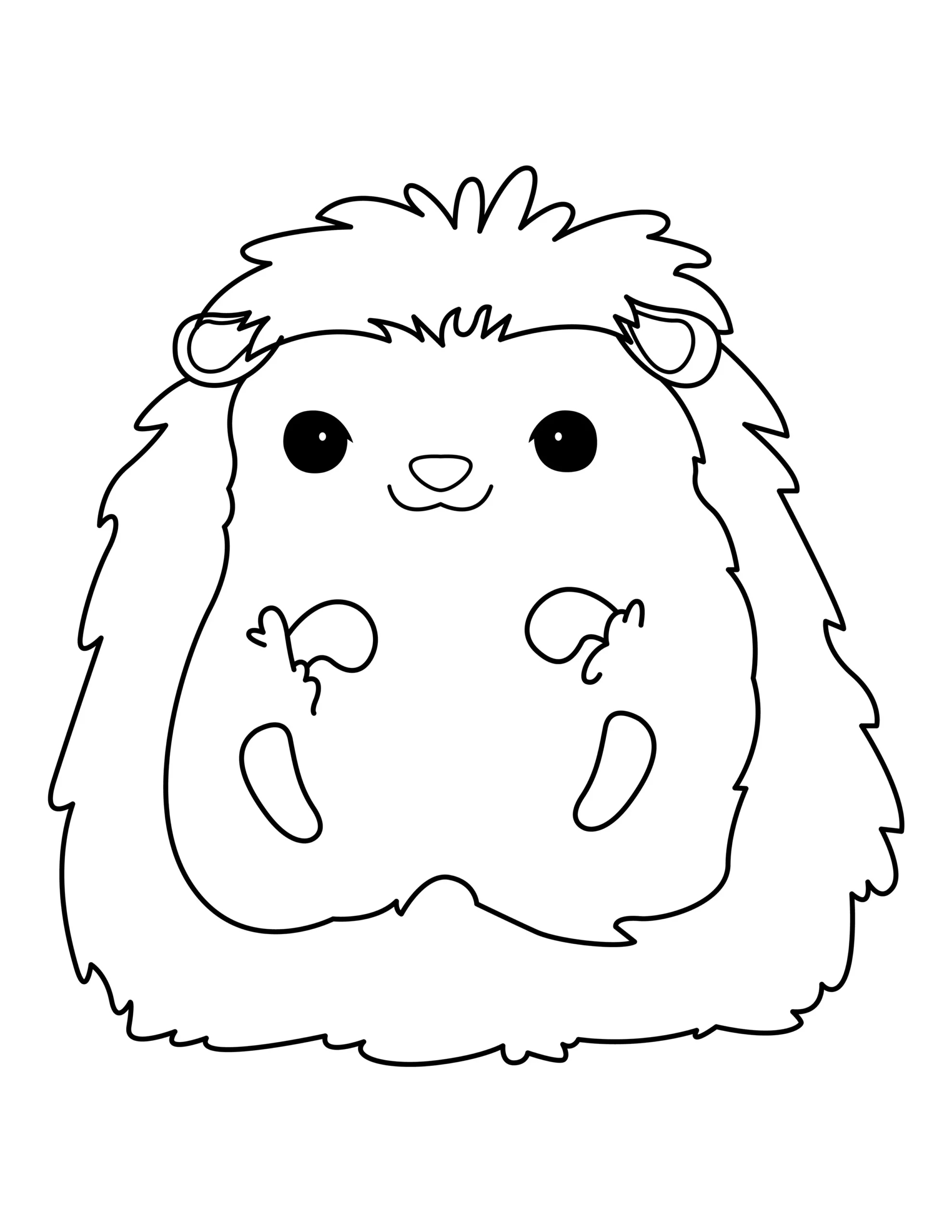 Hedgehog Coloring Page | Free Printable PDF
