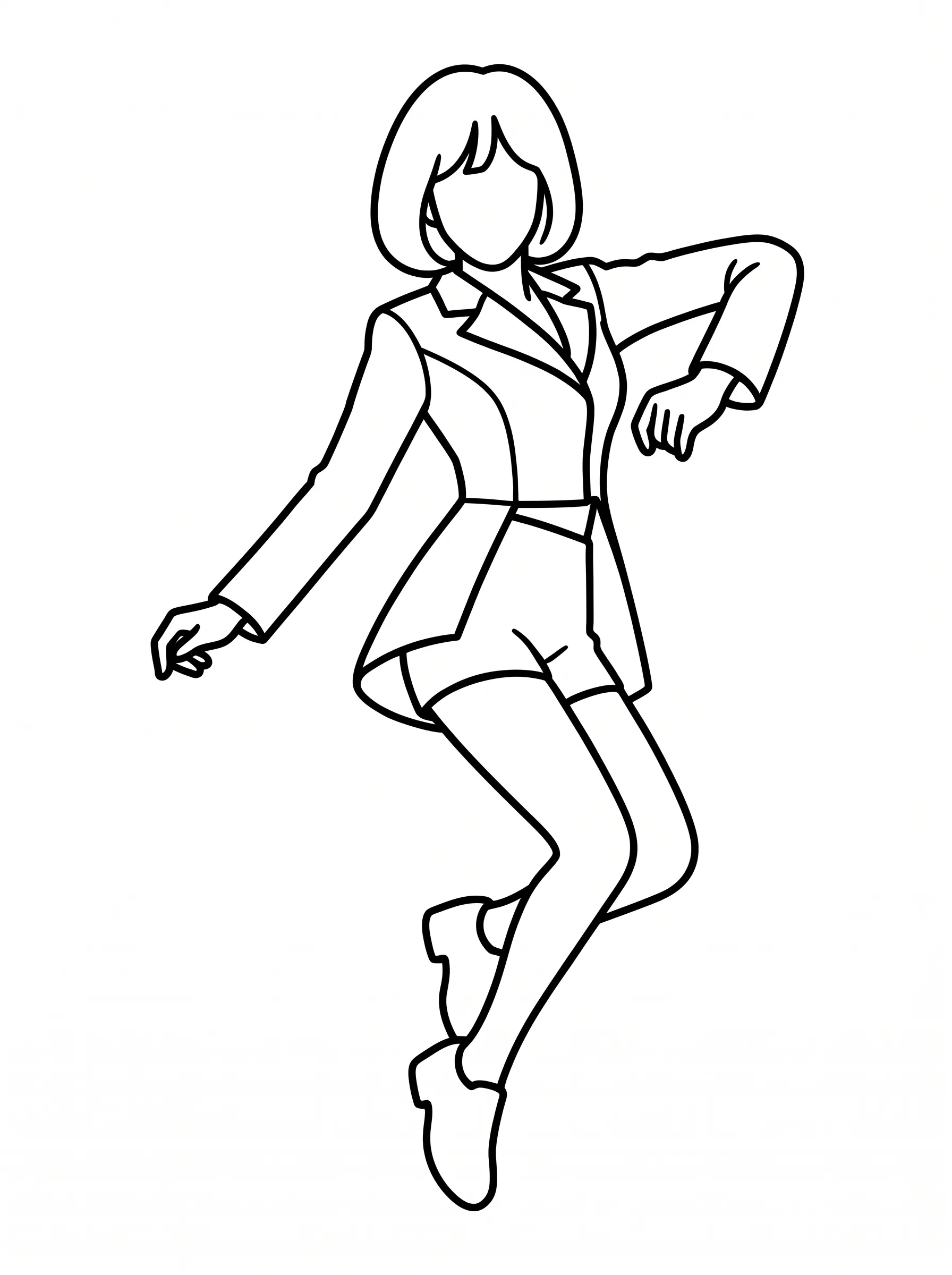 Katseye Idol Dance Pose Coloring Page | Free Printable PDF
