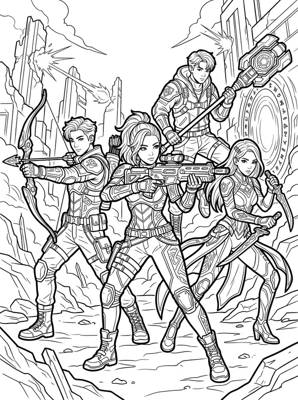 K-Pop Demon Hunters Coloring Page | Free Printable PDF