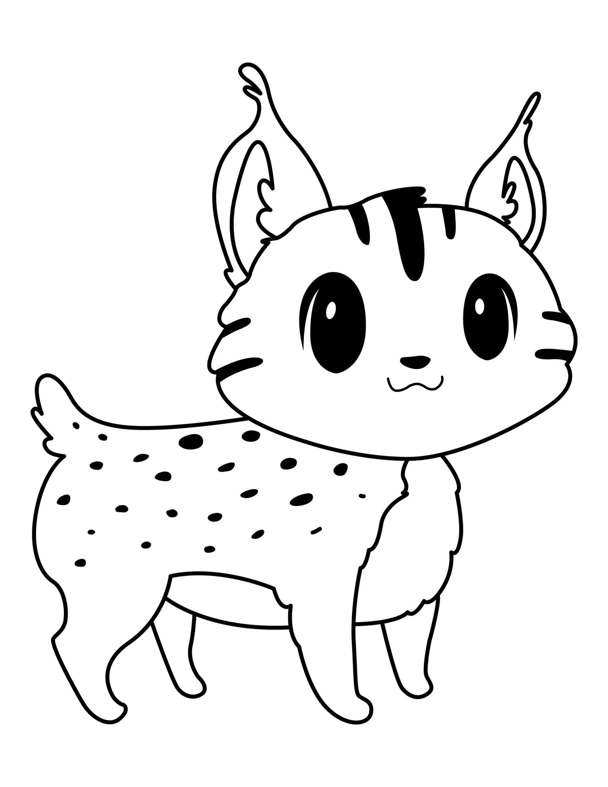 Lynx Coloring Page | Free Printable PDF