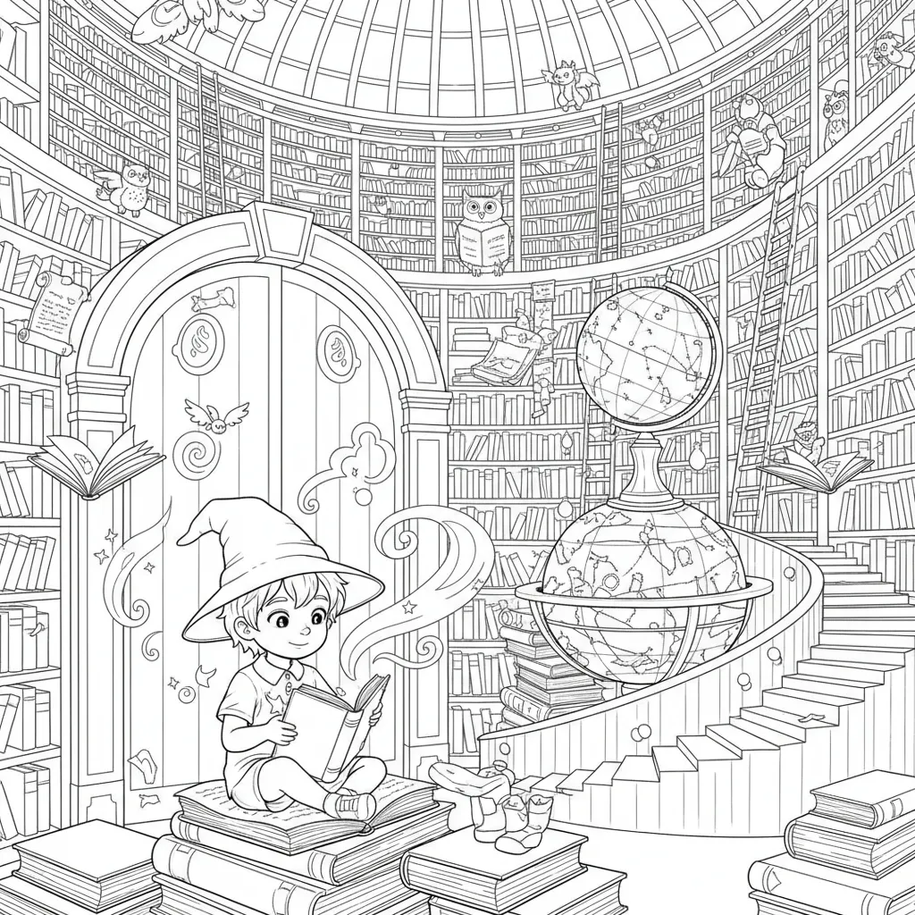 magical library