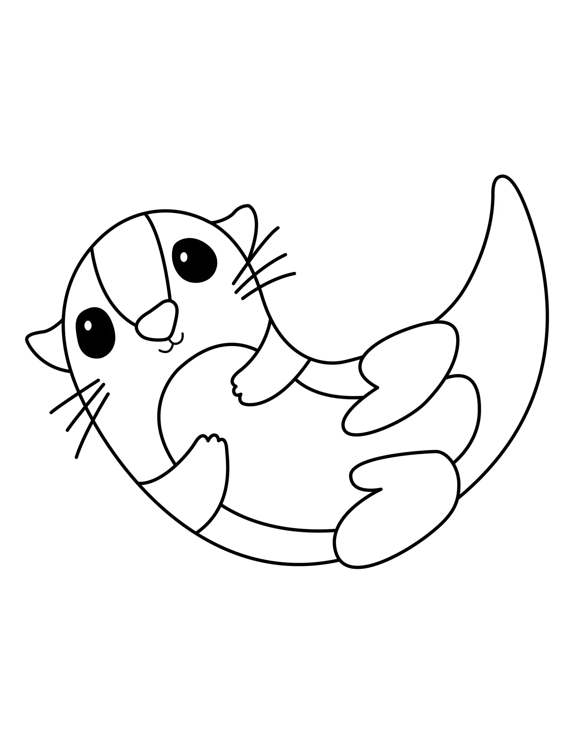 Otter Coloring Page | Free Printable PDF