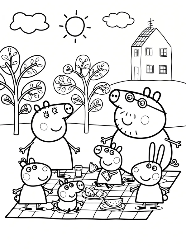 Peppa Pig Coloring Page | Free Printable PDF