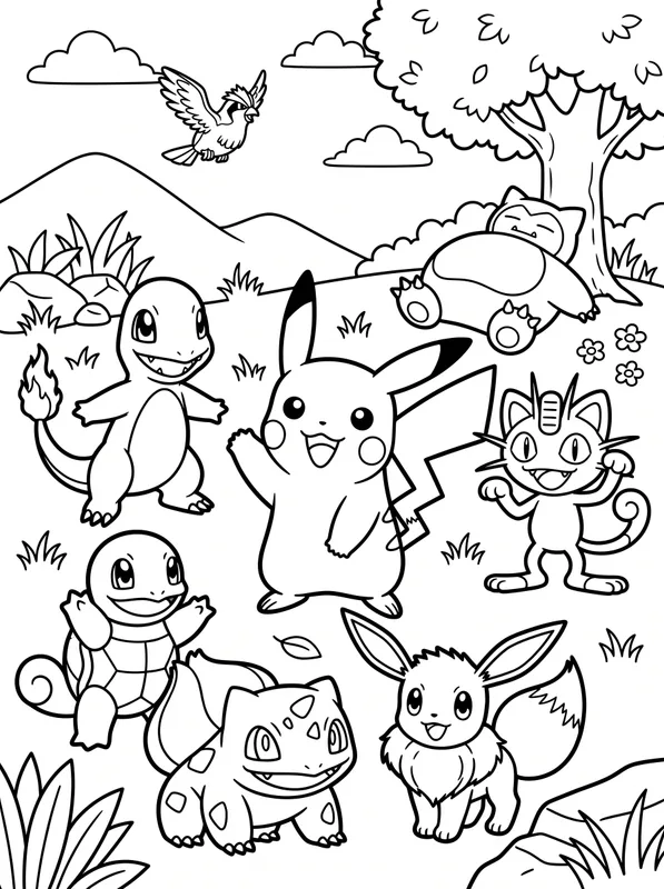 Pokémon Coloring Page | Free Printable PDF