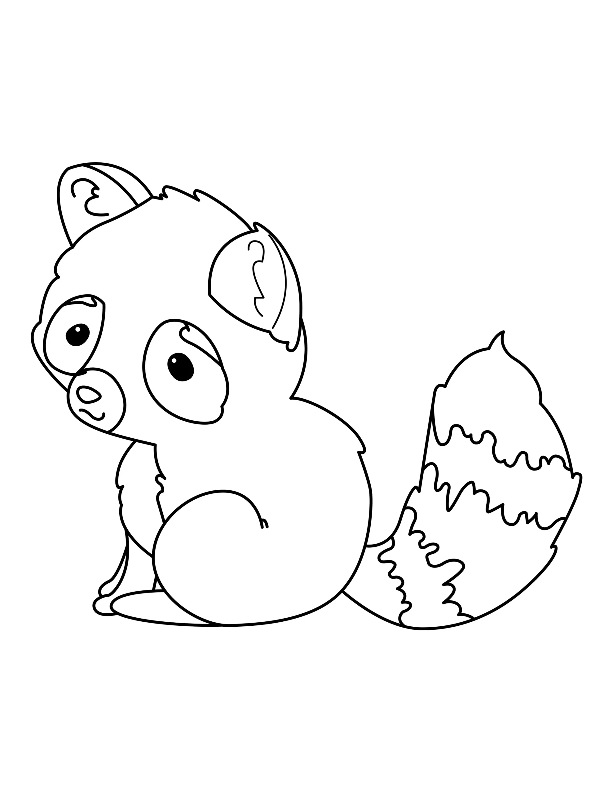 Raccoon Coloring Page | Free Printable PDF