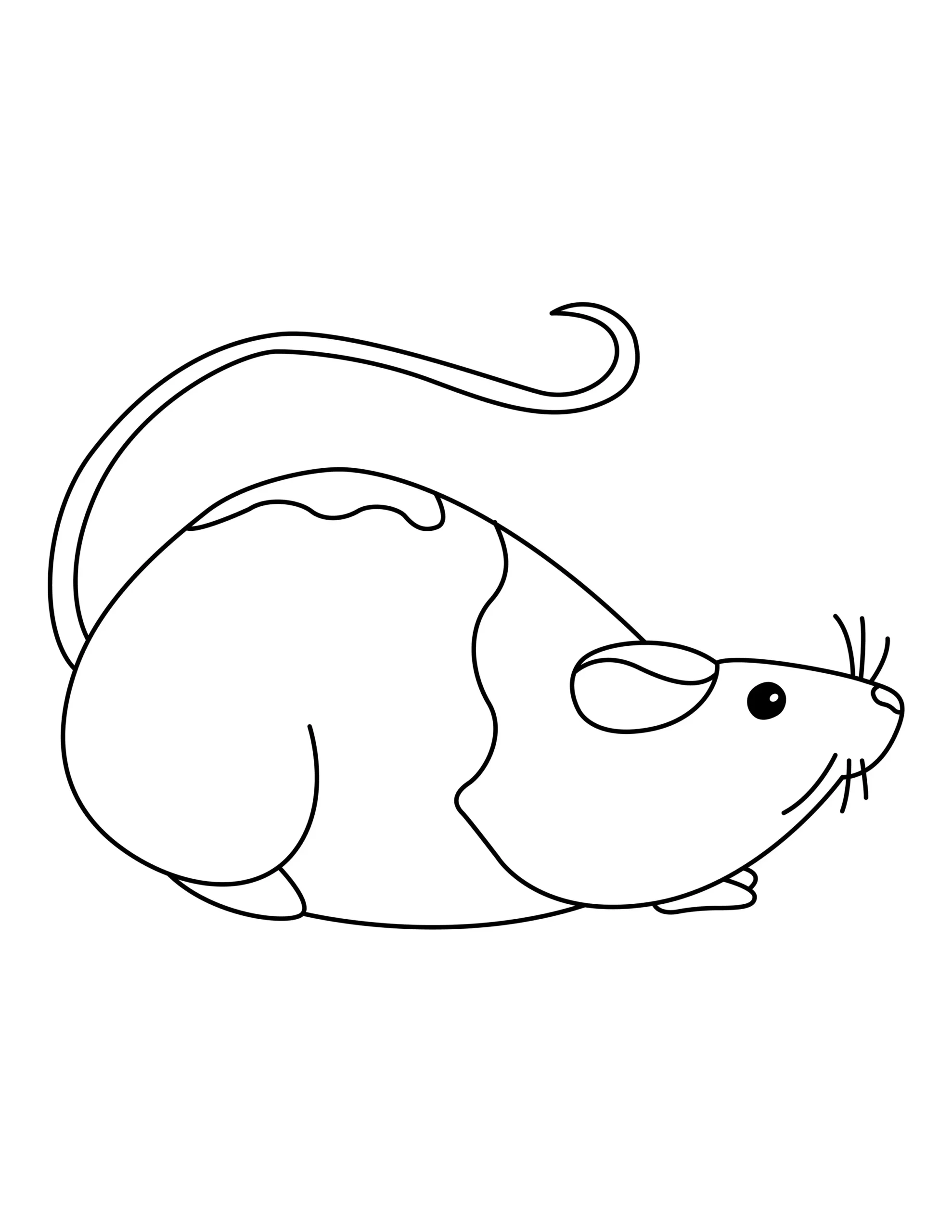 Rat Coloring Page | Free Printable PDF