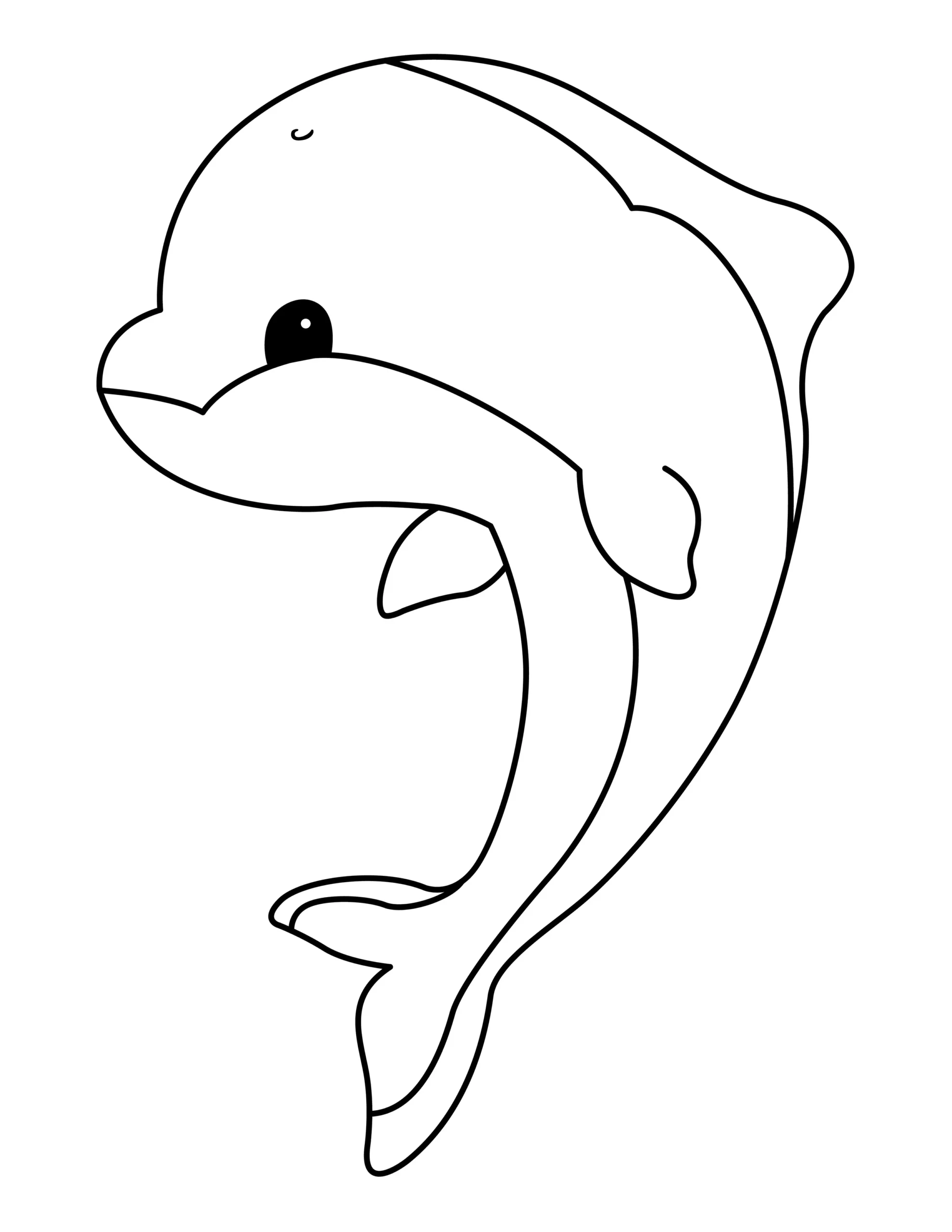 Dolphin Coloring Page | Free Printable PDF