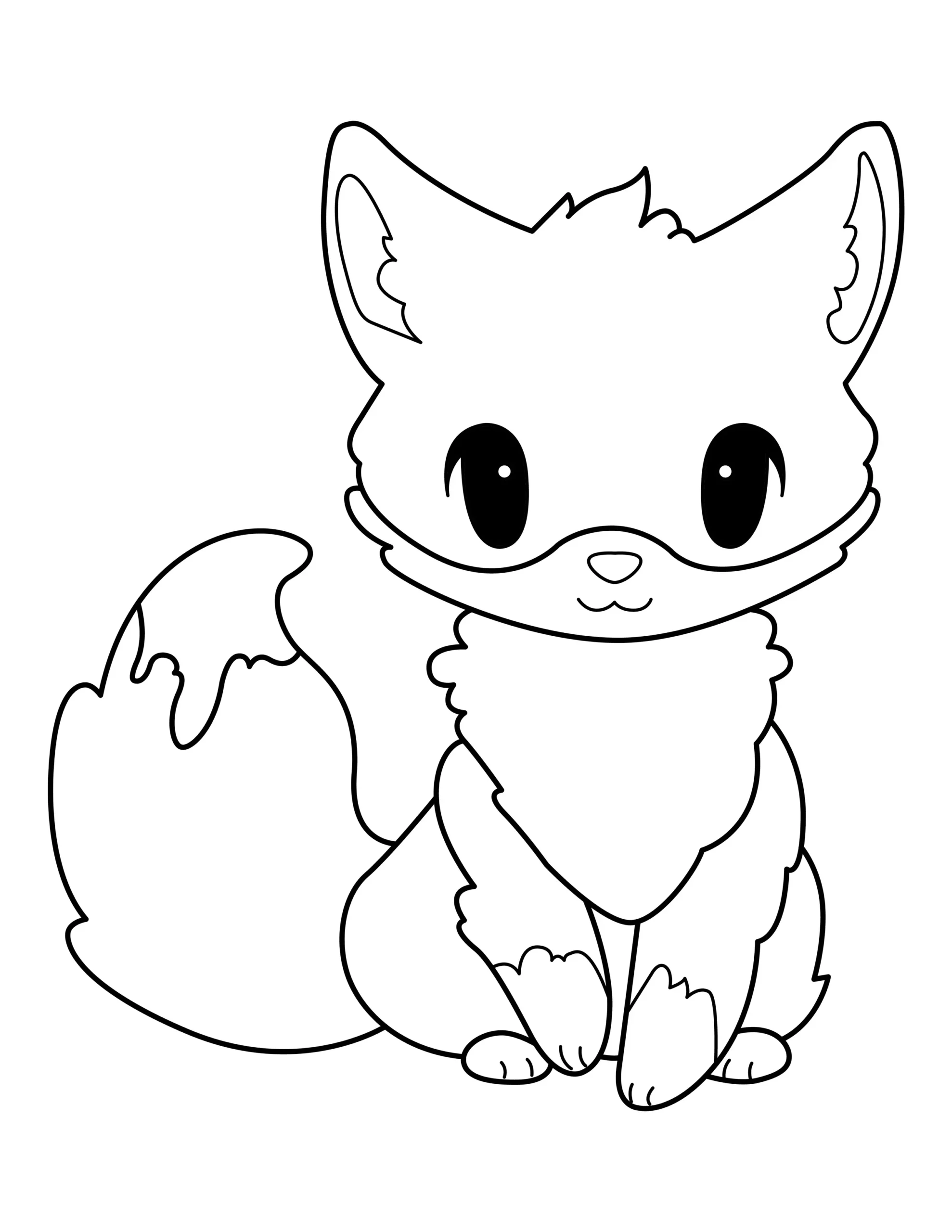 Fox Coloring Page | Free Printable PDF