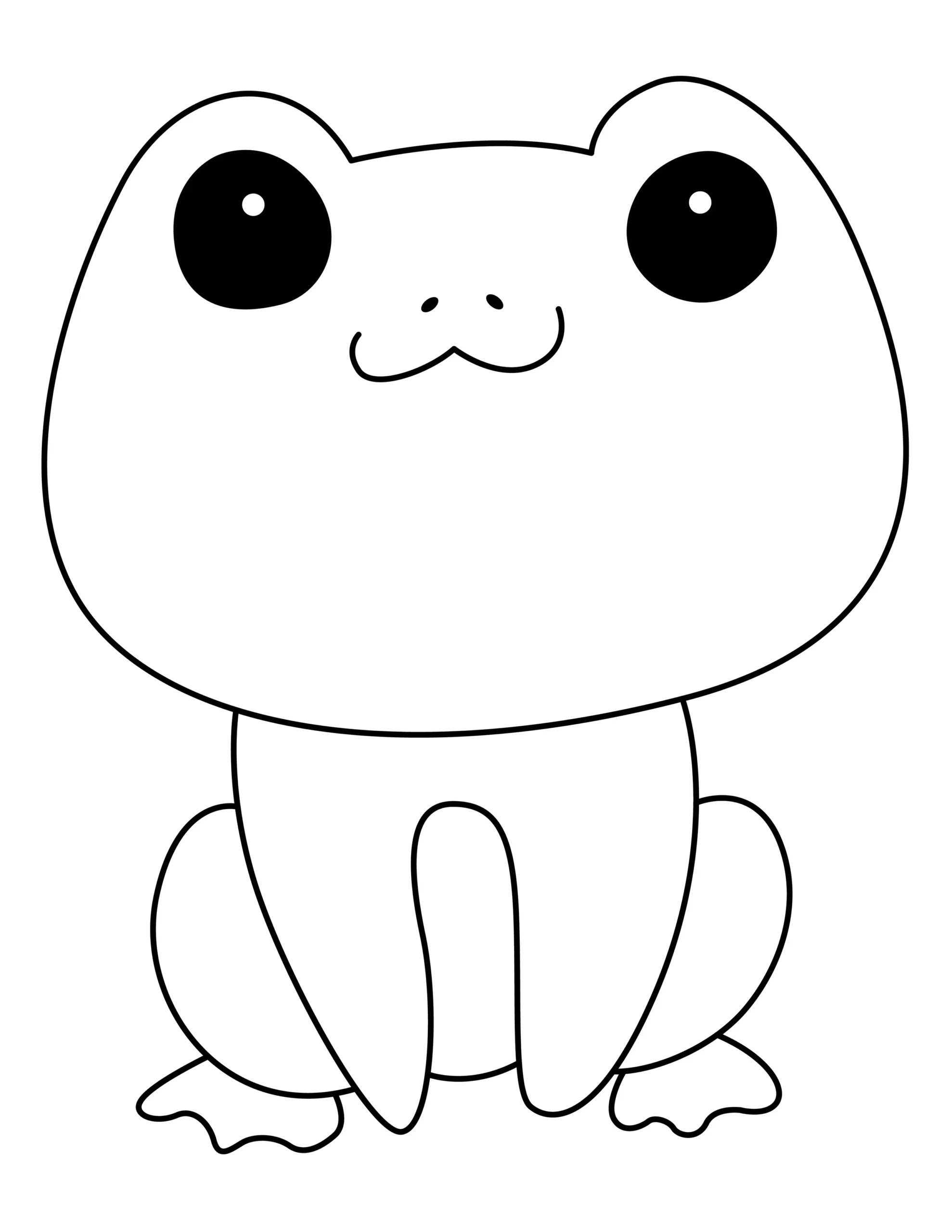 Frog Coloring Page | Free Printable PDF