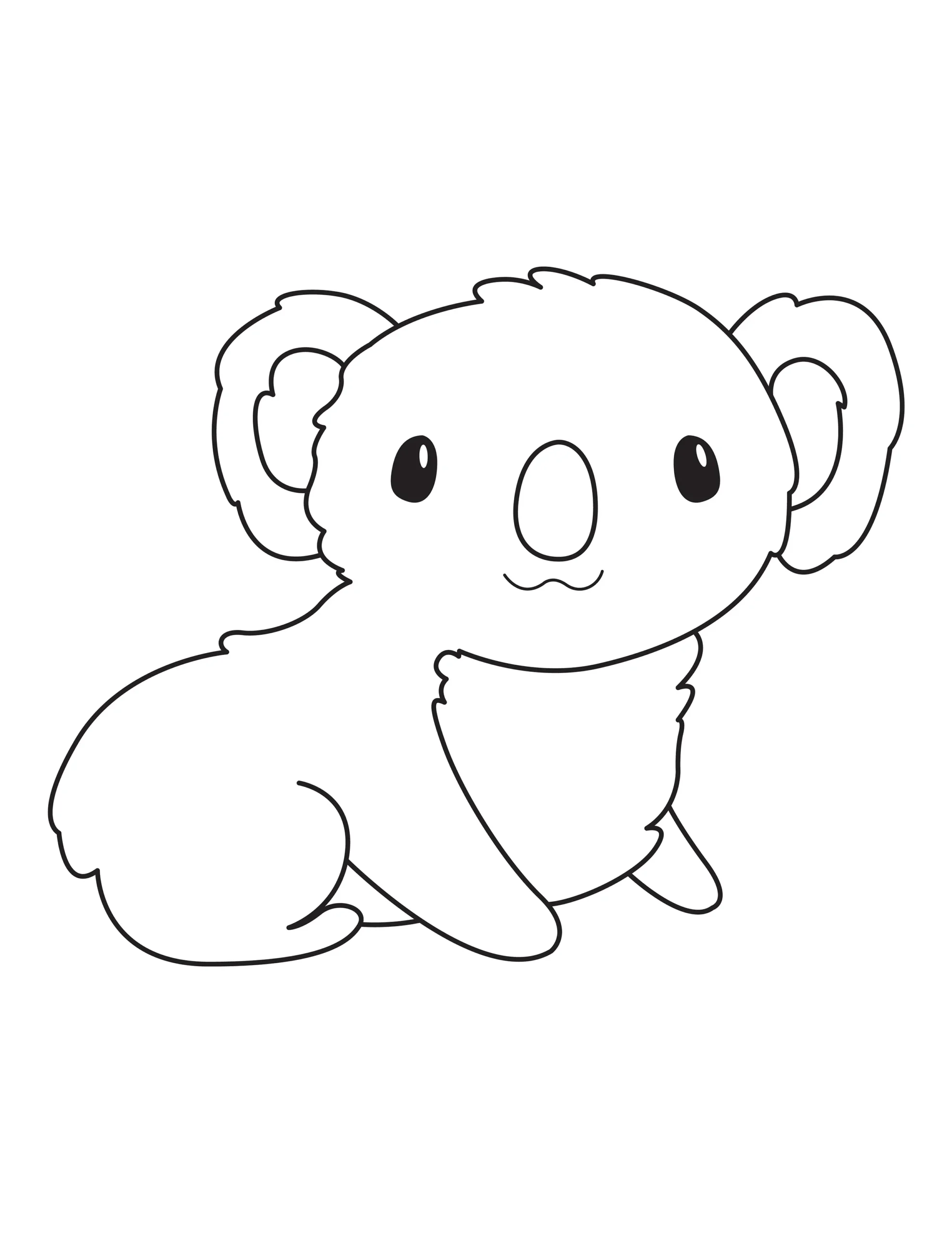 Koala Coloring Page | Free Printable PDF