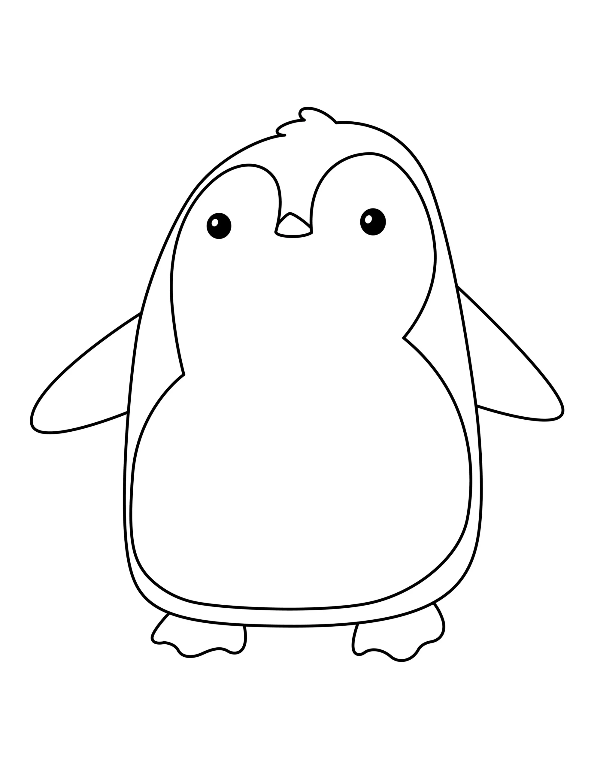 Penguin Coloring Page | Free Printable PDF