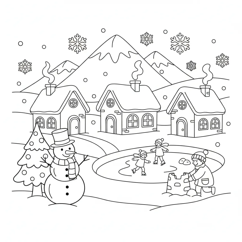 snowy village