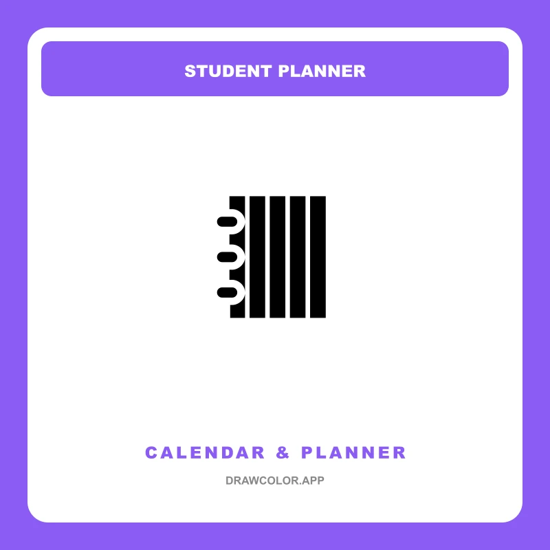 Student Planner Planner Template - Free PDF Printable