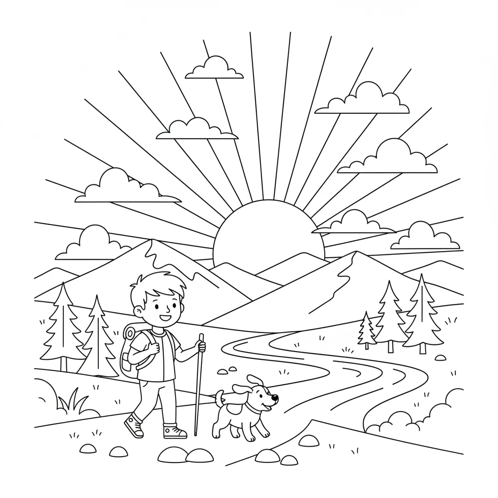 sunset hike