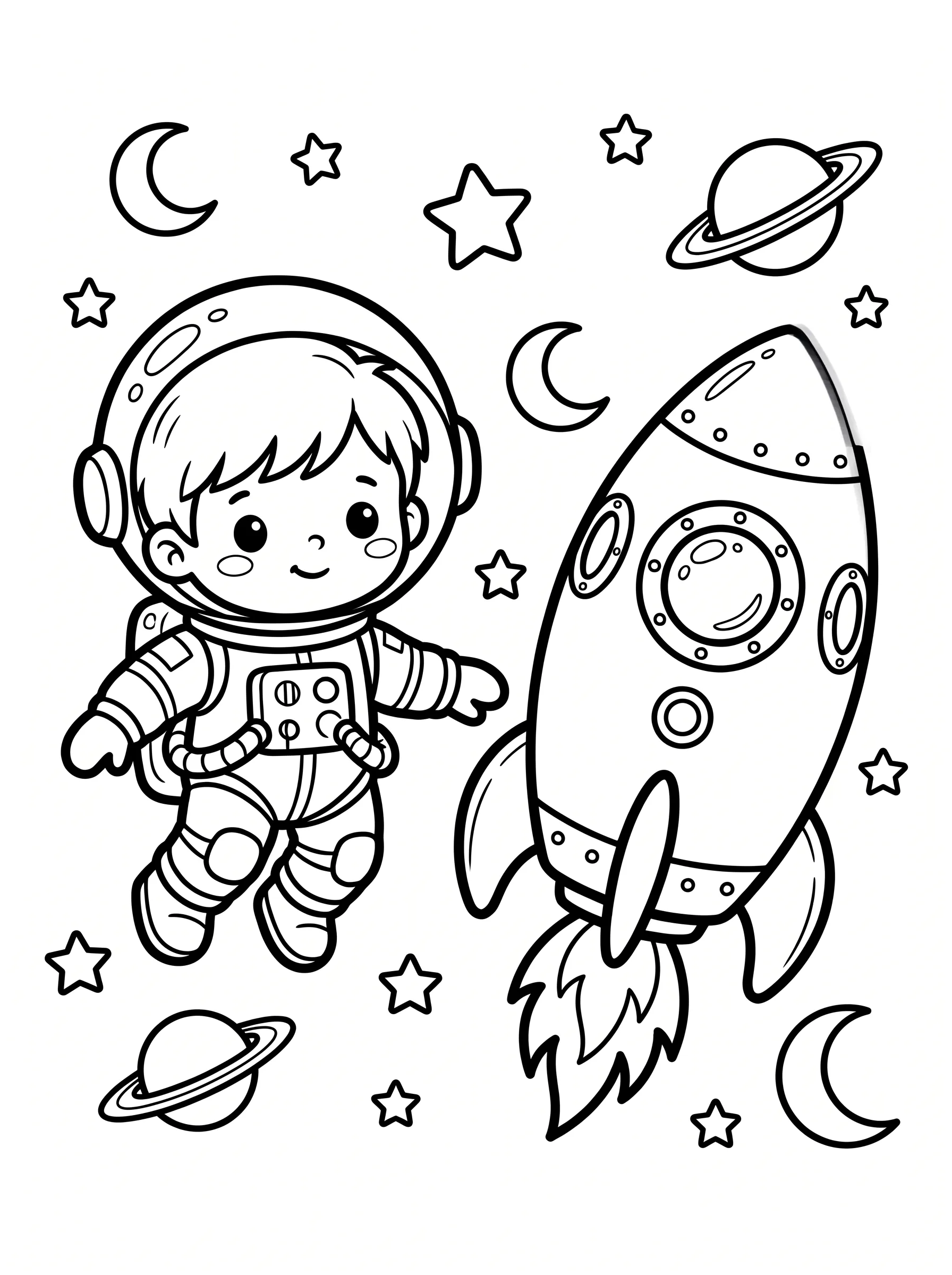 young astronaut rocket